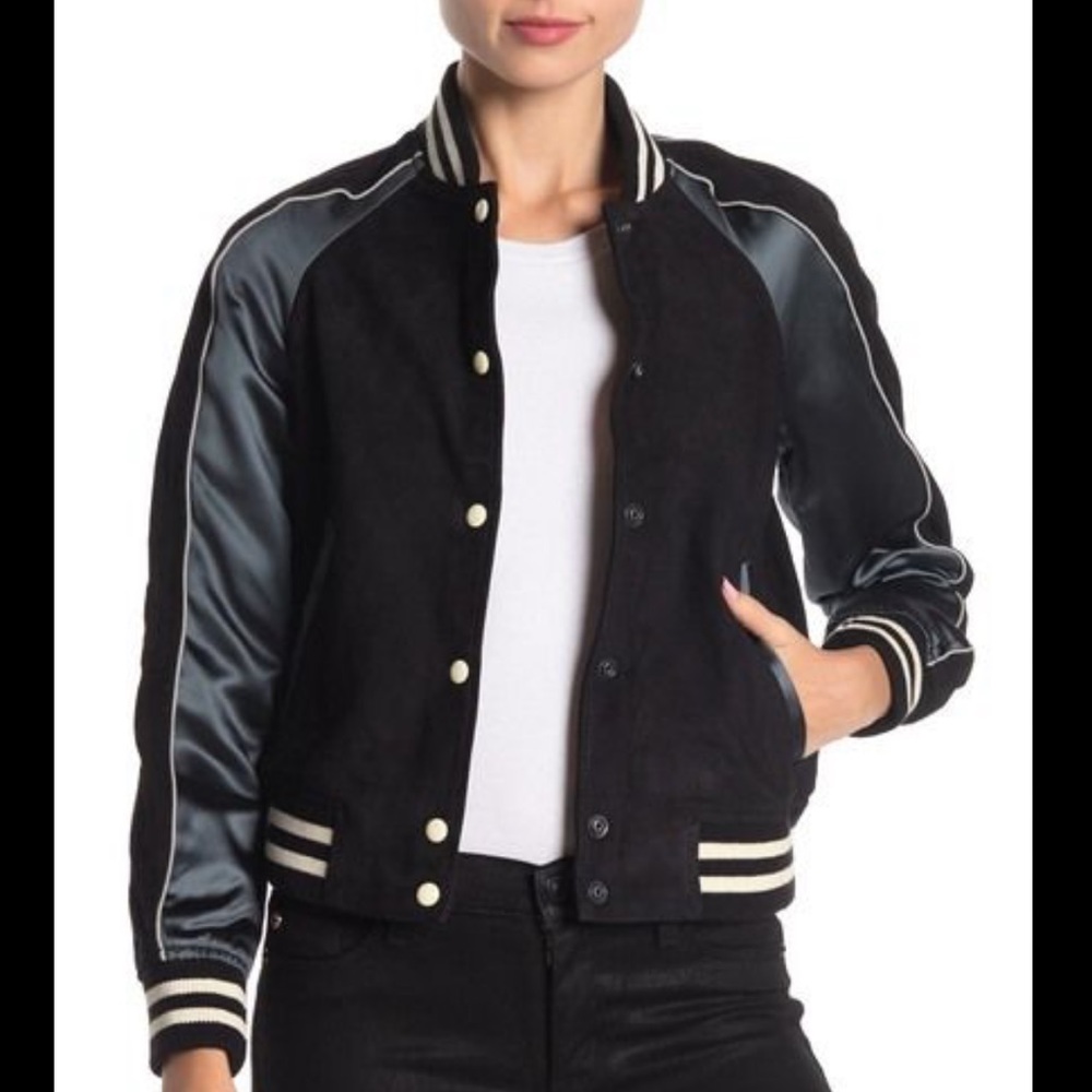 ⬇️AllSaints Women’s Epton Suede Bomber 🌺 - Picture 10 of 16